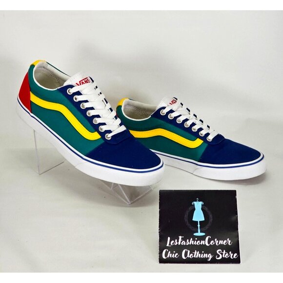 Vans Men's Yacht Club Old Skool Primary Color Block Canvas Shoes Size 9 114 - Picture 5 of 16